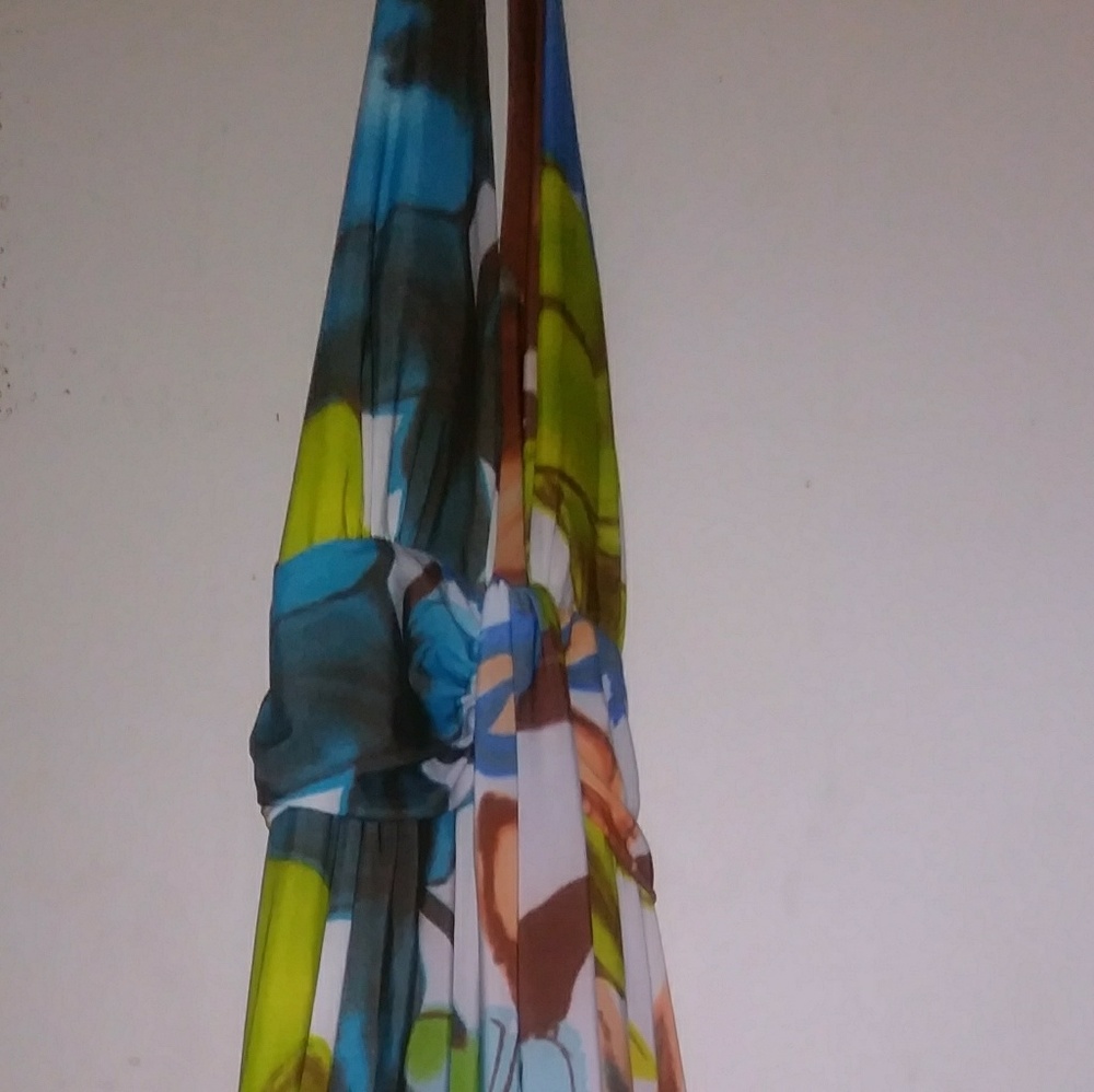 Halter top multicolored maxi dress